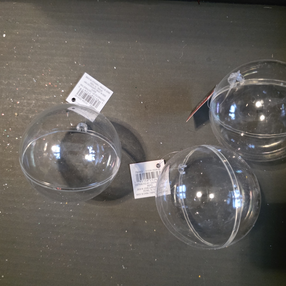 Clear Decorative Orbs